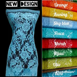 Bakal Kain Kebaya Brokat Semi Prancis