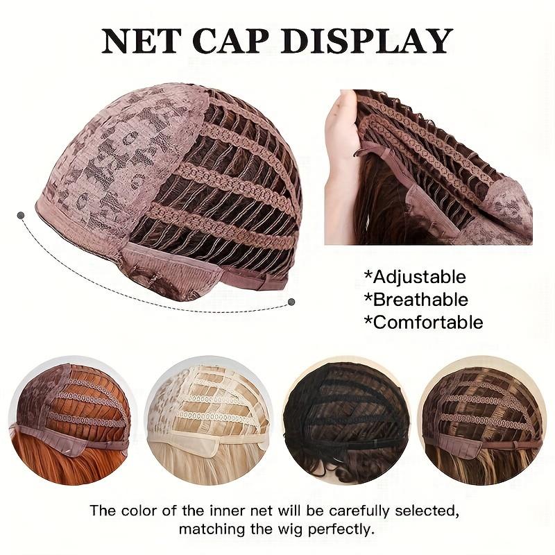 Product Introduction of 30.48cm Short Straight Bob Cut Wig With Bangs Synthetic Wig Beginner Friendly Heat Resistant Costume Wig 5