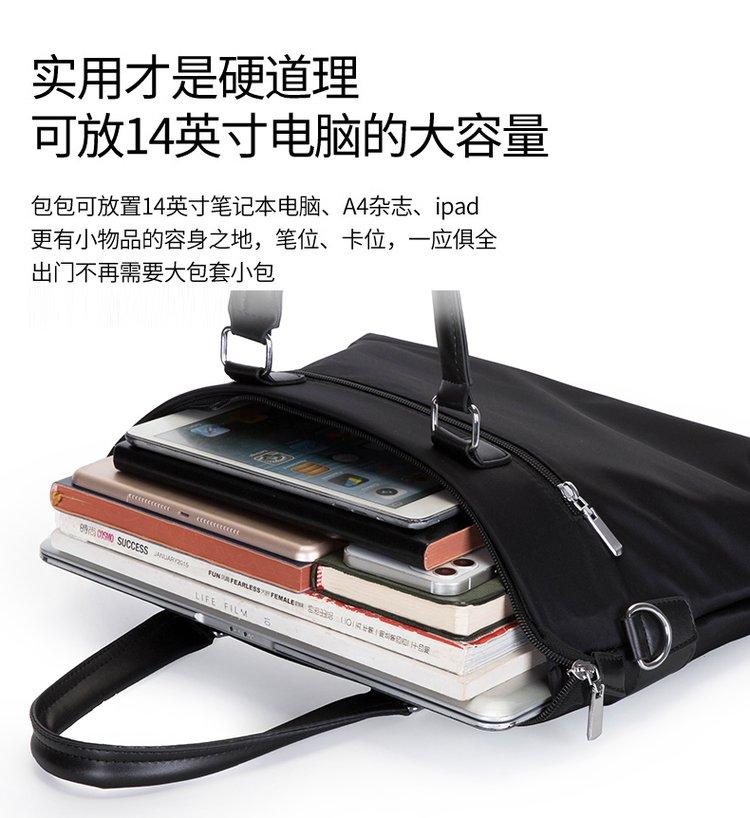Product Introduction of Zipper Shoulder Bag Free Size Nylon Cloth Shoulder Crossbody Tote for Men 27