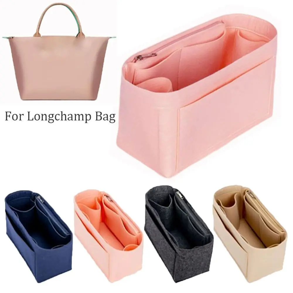 High-quality Felt Handbag Insert Bag Storage Bag Support Purse Liner Portable Organization Internal Bag for For