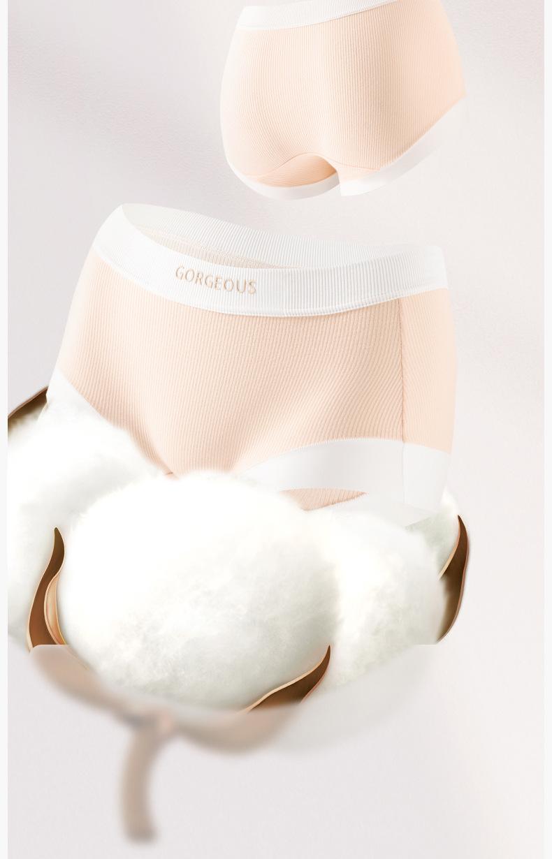 Product Introduction of 2025 Pure Cotton Underwear Antibacterial Crotch Short Boxer Briefs Breathable All-Cotton Crotch Women's Triangle Panties Fashion Hot Sale 11