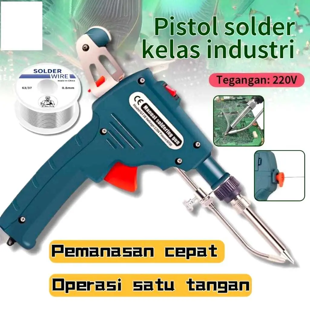 Solder Listrik Timah Otomatis untuk Perbaikan Papan Sirkuit DIY Alat Solder / Solder Tembak Listrik