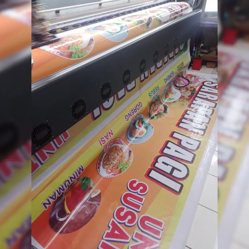 Cetak Spanduk Jualan Custom Desain & Gratis Desain Sesui Permintaan Ayam 0