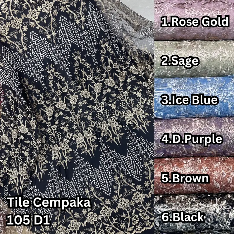 TILE CEMPAKA 105 D1 LEBAR KAIN 1.35M 0