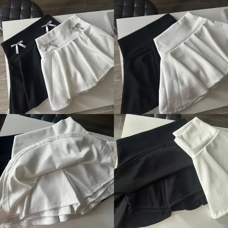 BARBIE DEROSE SKIRT (CÓ QUẦN BẢO HỘ) - Chân Váy Búp Bê Nữ Đơn Giản Lưng Cao Có Lót Chất Thun Gân Xịn 1 Mặt Women (2 MÀU) 7