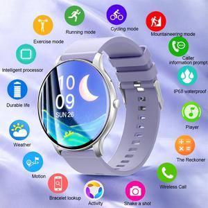 Jam Tangan Pintar, X27 Baharu, Pemantau Kadar Jantung, Menyokong Dail Tersuai, Fotografi Jauh, Sukan, Pelbagai fungsi, Gaya Serba guna