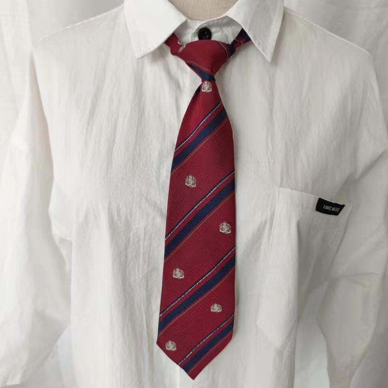 Product Introduction of New JK DK Ties Women Striped Neck Tie Girls Cute Skinny Necktie Plaid Uniform School Men Accessories 3