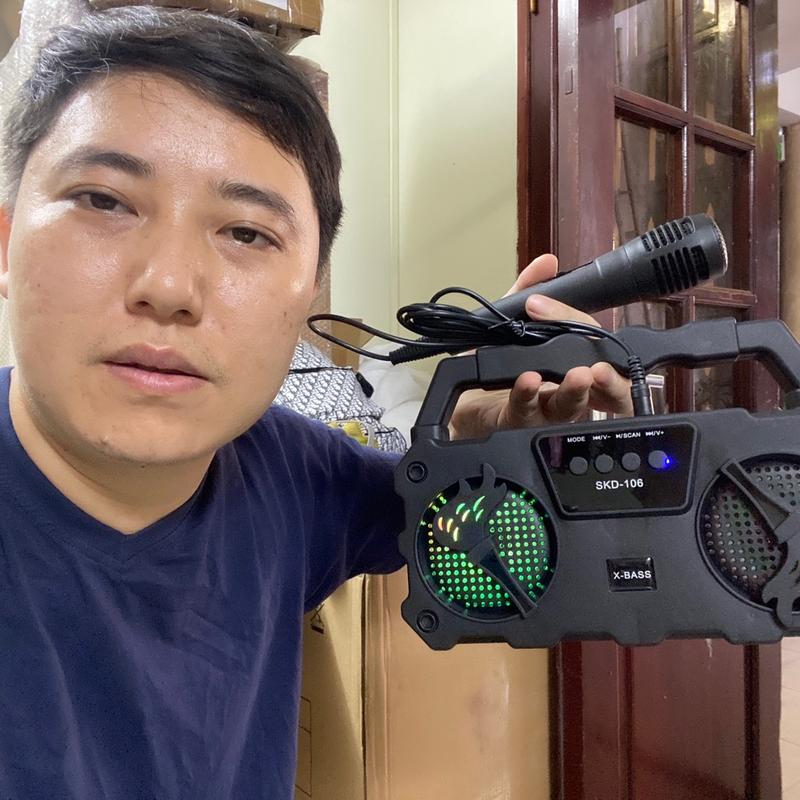 Loa Bluetooth Mini SKD 106 - 1 Micro Hát Karaoke