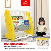 Gambar MOLION SNI Book Organizer Rak Penyimpanan Buku Tempat Buku Anak 3 Bagian Rak Simpan Buku Kuda Kudaan Prosotan Plastik Lemari LX 001-M1507 - 1507KNG dari Speedshome Kab. Tangerang 1 Tokopedia