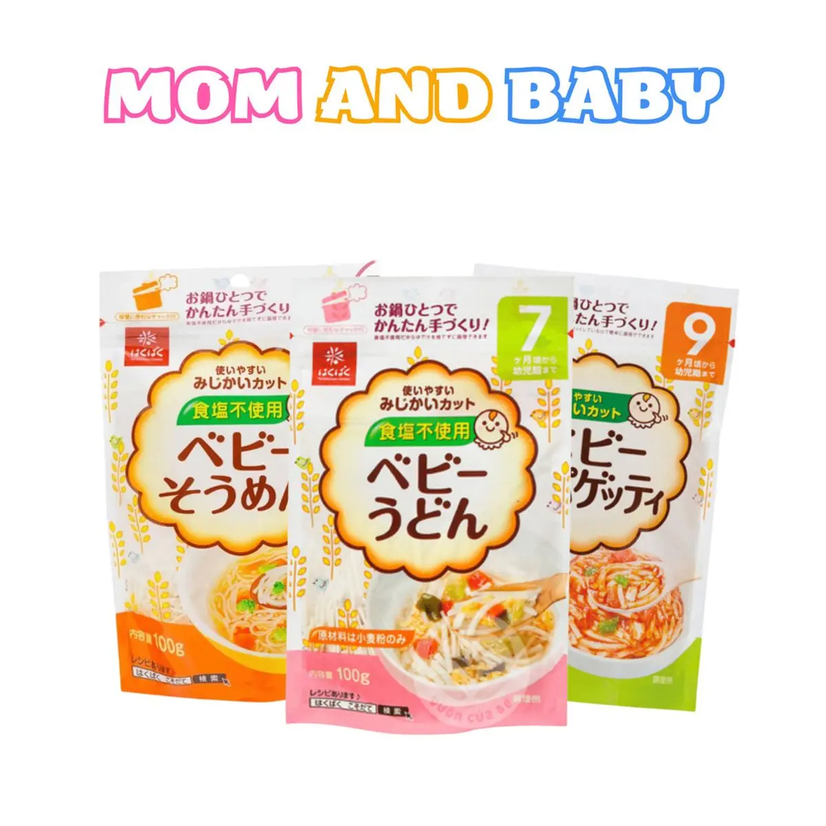 Mỳ Somen Hakubaku Bổ Sung Canxi Giàu Chất Dinh Dưỡng Cho Bé Ăn Dặm Từ 5M+ Mom And Baby Store