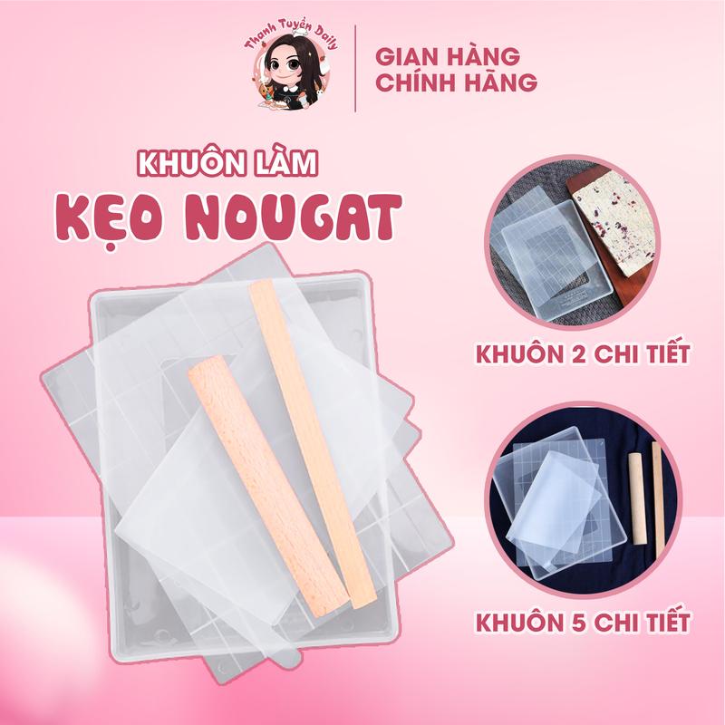 Khuôn Làm Kẹo Nougat Chia Ô 60 Viên Chống Dính Chịu Nhiệt 2-5 Chi Tiết