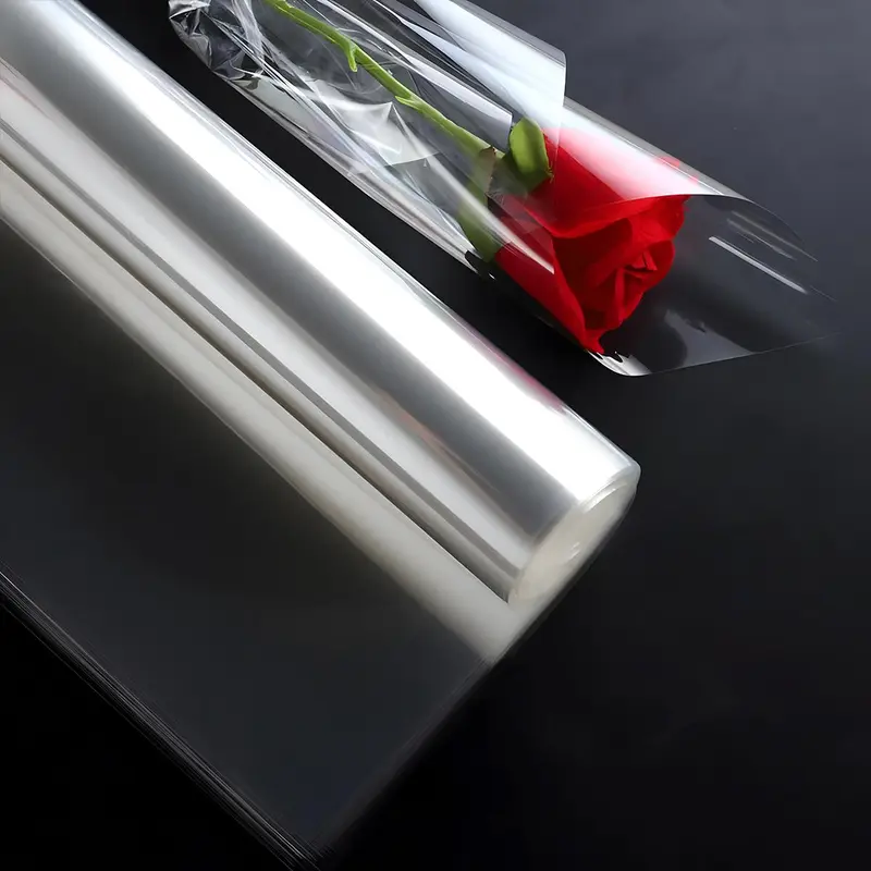 Clear Packaging Roll Paper, 1 Roll 45cm Wide 10m Long 2.5mm Thickness Transparent Packaging Paper, Gift Wrapping Paper for Birthday Wedding 2