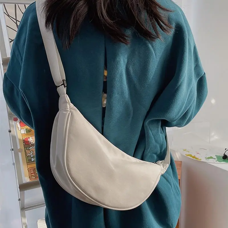 Women Bags Armpit Shoulder Bag Underarm Bags Trendy Lightweight Simple Handbags Ladies Tote Bags Nylon Crossbody Bag tote bags