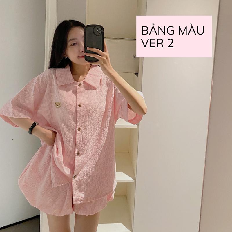 SET BỘ NGẮN ÁO FORM RỘNG + QUẦN SHORT BÍ LUTOS - 8173 (BẢNG MÀU VER 2)