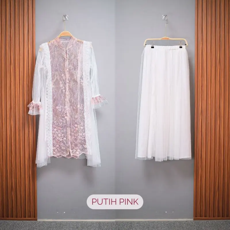 CLOTIVA Maliaa Set Brokat ( Baju + Rok ) Dress Gaun Casual Formal Lebaran Baju Hari Raya Kondangan Premium Quality 5
