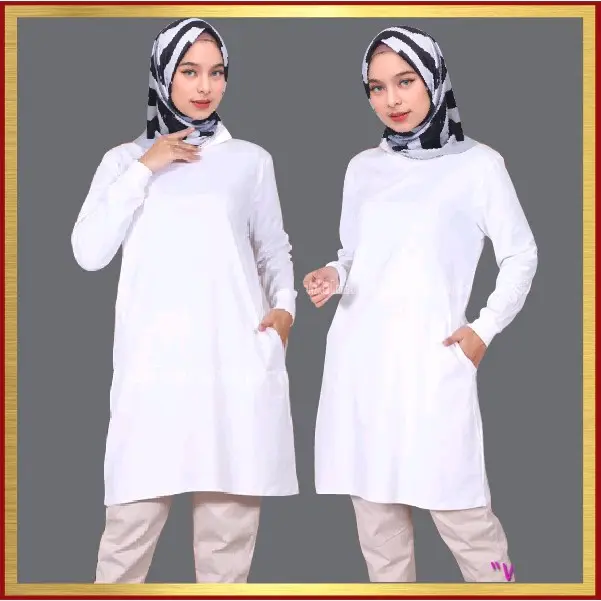 kaos tunik wanita polos ukuran XL fit to XXL dan 3XL 2