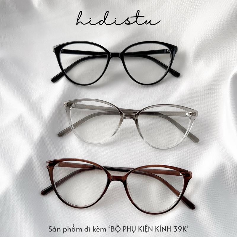 Kính mắt mèo GỌNG TRÒN NHỎ. Phù hợp dáng mặt trung bình, vừa, nhỏ