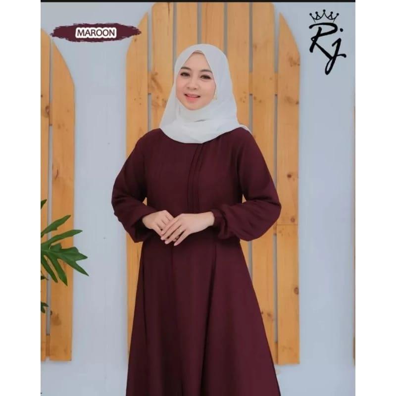 gamis jihan cringkle airflow dress busui terbaru 2