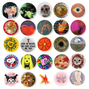 BERSY PIN BUTTON 44mm shezslay - y2k / deco / soulavski / turnover / my bloody valentine / art / coquette / aesthetic / fallen angel / bag