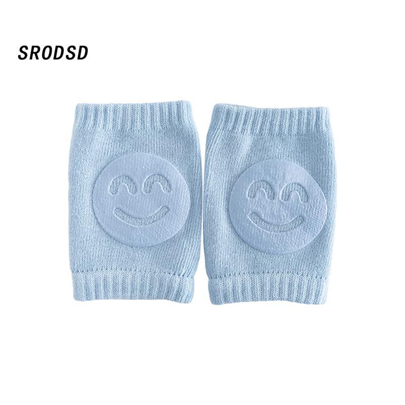 Baby Knee Pads for Crawling, Cartoon Smile Pattern Knee Protectors 7