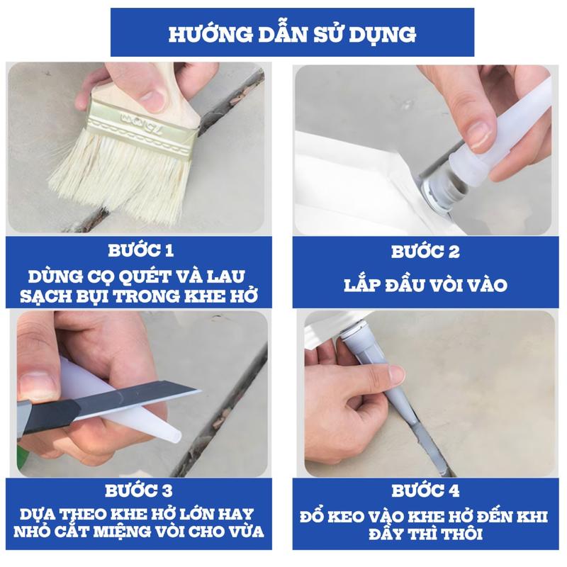 Product Introduction of Keo Chống Thấm Tự Động Vá Vết Nứt Chân Tường , Sân Thượng Thế Hệ Mới Thương Hiệu GOSU K162 20