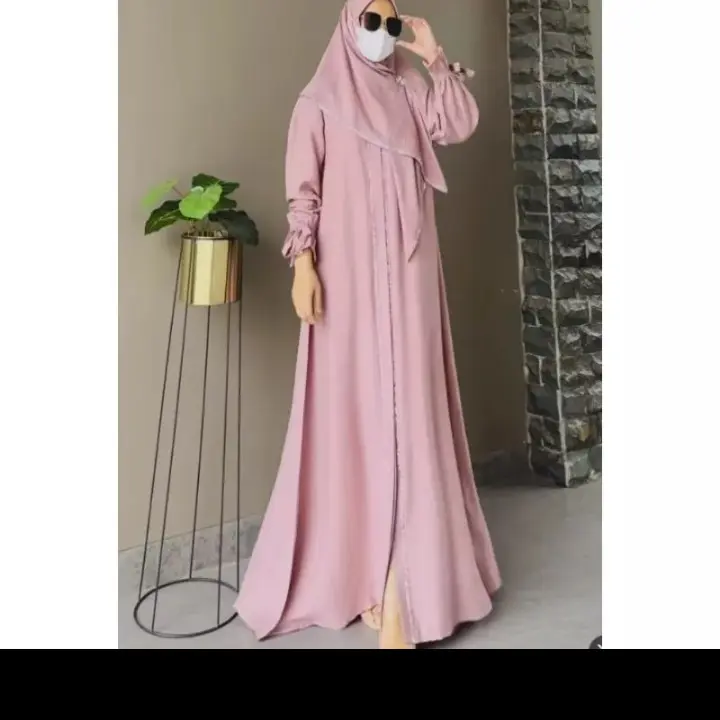 Set Hijab Gamis turki shiny