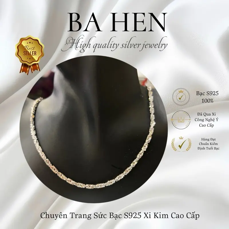 Dây Chuyền Xoắn Vuông 3li (3mm) B925 (DB450) 0