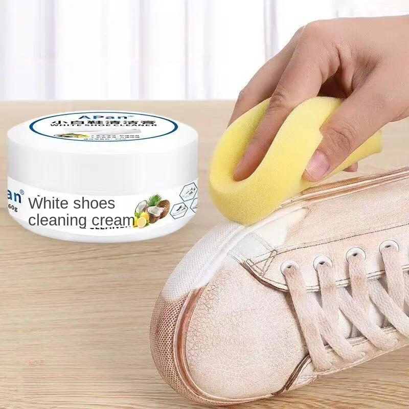 White Shoe Cleaning Magic One Wipe Clean Shoe Cleaning Magic White Shoe Cleaning Cream Stain Removal Maintenance Cleaning No Water Washing Footwear Bedroom Comfort Walking Parent Pedal shoehorn Household
