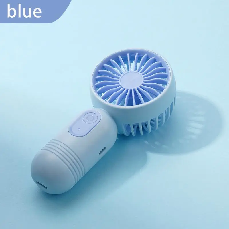 Portable Mini Fan, USB Rechargeable Handheld Fan with 3-speed Settings, Multifunction Lightweight Fan for Makeup, Travel, Beach, Indoor and Outdoor Use, Multipurpose Fan, Adjustable Fan, Silent Fan 5