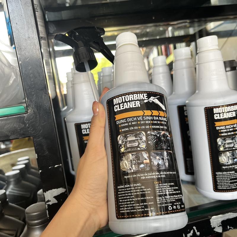 Dung dịch tẩy rửa đa năng Motorbike Cleaner, tẩy nhớt, vệ sinh sên nhông sên dĩa, lốc máy, vỏ xe dành cho ôtô, xe máy