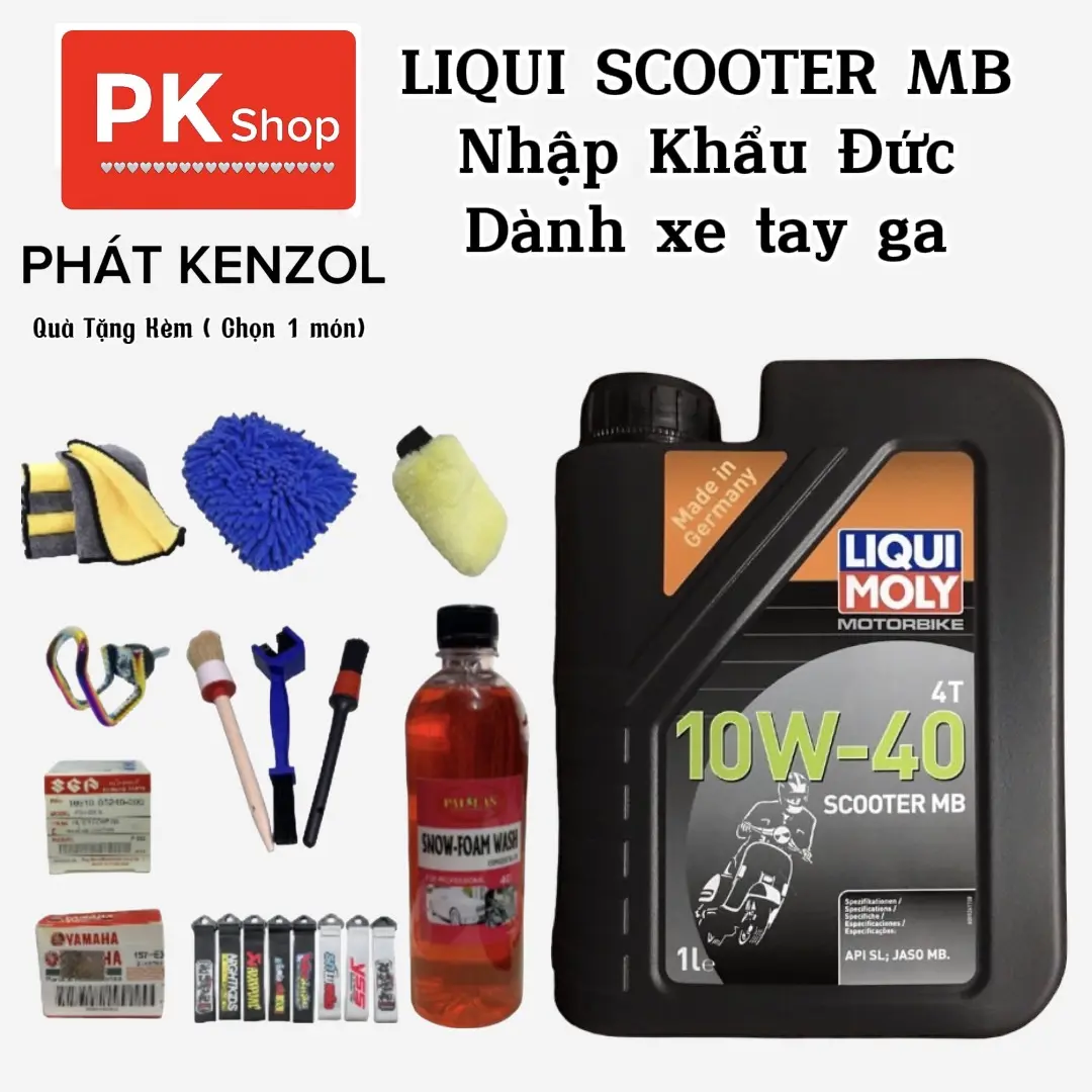 NHỚT LIQUI MOLY SCOOTER 10W40 ( XE TAY GA) CAO CẤP CHÍNH HÃNG