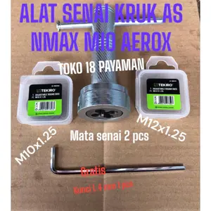 ALAT Senai kruk as Nmax aerox mio / TEKIRO Alat snei M10x1.25 M12x1.25 / Alat snai / Alat bengkel