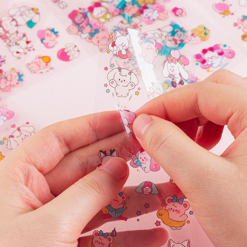 10 Sheets Kawaii Cartoon Pet Planet Series Stickers Journal Scrapbook Decor DIY Stickers 2