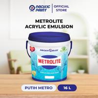 Gambar Metrolite Acrylic Emulsion-Cat Dinding Interior- PUTIH METRO-16liter - PUTIH METRO, Standar dari Pacific Paint Indonesia Kota Tangerang 1 Tokopedia