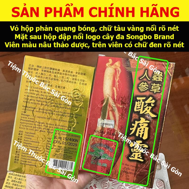  Thực Phẩm Hỗ Trợ Sức Khoẻ | Nhân Sâm Tê Thống Linh Hộp 20 viên  Chính Hãng TẶNG KÈM CAO DÁN Date mới  