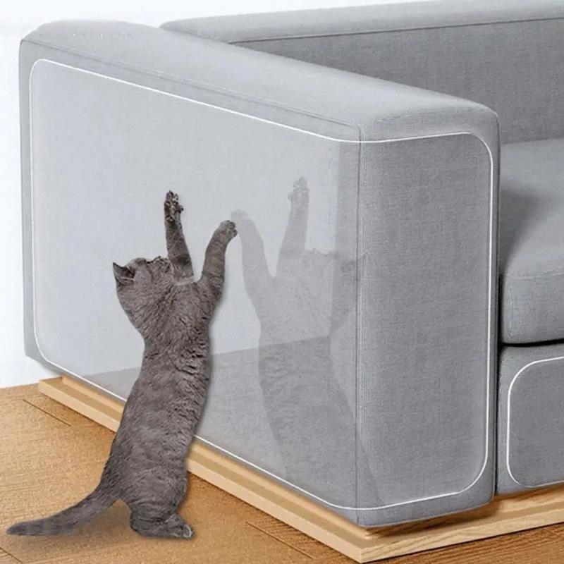 Product Introduction of PVC Transparent Anti-cat Scratching Stickers Self-adhesive Anti-cat Scratching Mat Sofa Protection Sticker Scratch Guard Mat 27
