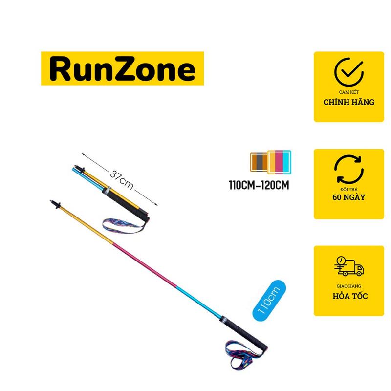 Gậy Leo Núi Trekking Aonijie E4201- Hợp Kim Nhôm Siêu Nhẹ Gấp Gọn 3 Khúc- 1 cây- RunZone