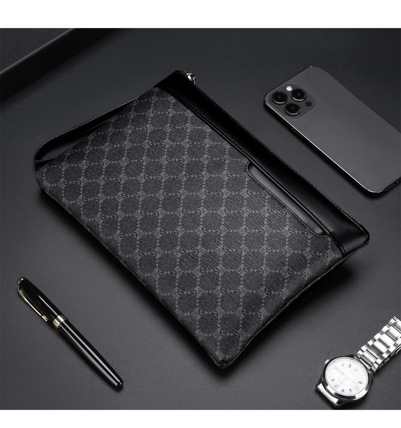 Product Introduction of Women's Handbag Bag Men's Clutch Large Capacity Handbag Envelope Bag Casual Fashion Small Bag Clip Bag Trendy Bag Clutch 13