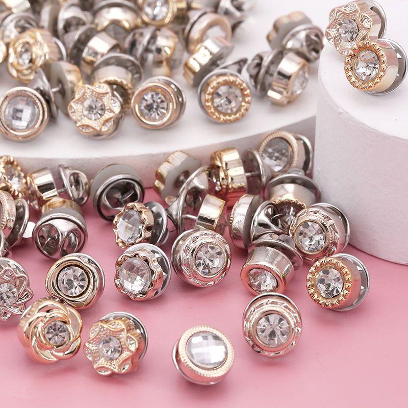 Product Introduction of Nút Áo Sơ Mi Chống Rò Rỉ, Chụp Chặt Ẩn Không Cần May, Trâm Cài Chốt Bấm Có Thể Tháo Rời Phong Cách Instagram, Chốt Vô Hình Thông Dụng Cho Phụ Kiện Quần Áo 0