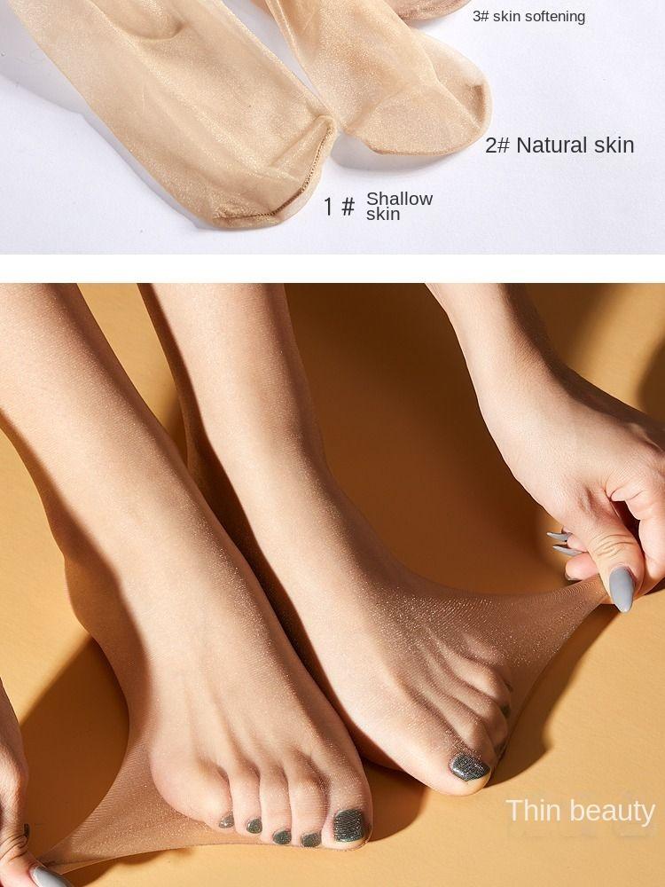 Product Introduction of Pearl Shiny Crystal Stockings 0D Transparent Sexy Ultra Slim Shiny Silk Stockings Naked Women Pure Desire Spring and Summer Womenswear Socks Lingerie Comfort Basic Minimalist 9