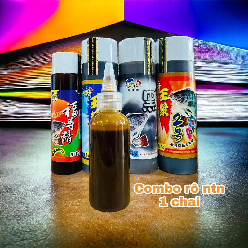 COMBO rô phi NTN 1 CHAI 60ml /100ml  , hương liệu câu cá rô phi, thính câu cá