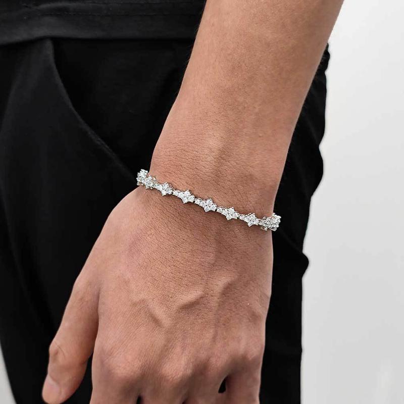 Vòng Cổ Zircon, Phong Cách Hip Hop Châu Âu Và Mỹ, Khóa Lò Xo 6.5mm, Đồ Trang Sức 5