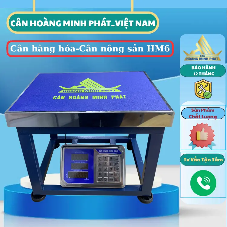 Cân Điện Tử Ghế Ngồi Hoàng Minh Phát HM6 100kg-350kg - Dùng Cân Hàng Hóa, Nông Sản, Hóa Chất