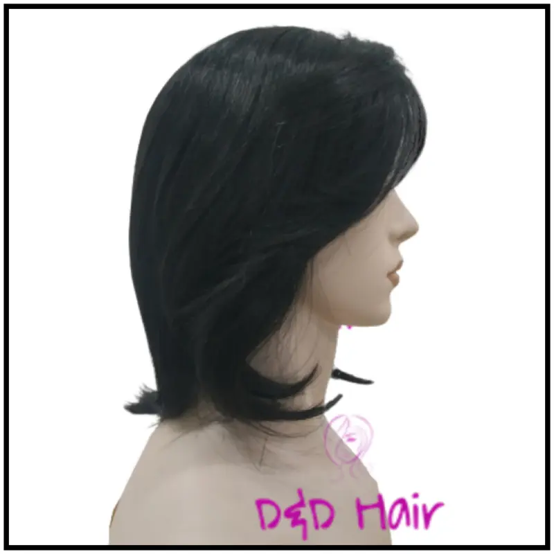 Wig Gondrong - D&D300704 - Black - Front Lace Wig - Wig Pria 3