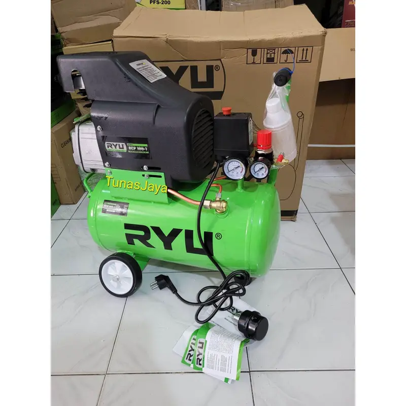 Kompresor RYU RCP100-1 1HP(24Liter) Air Compresor - Shop | Tokopedia