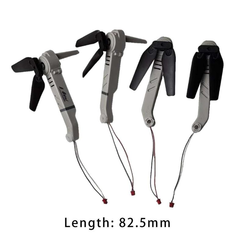 Product Introduction of 4 Pieces Motor Arm Set Lightweight DIY Accessory Repair Parts Front and Rear Assembly Axis Arms for E88 E99 Quadcopter Replaces 0