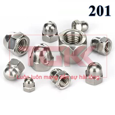 Đai ốc mũ inox 201 (M3-M10) 0