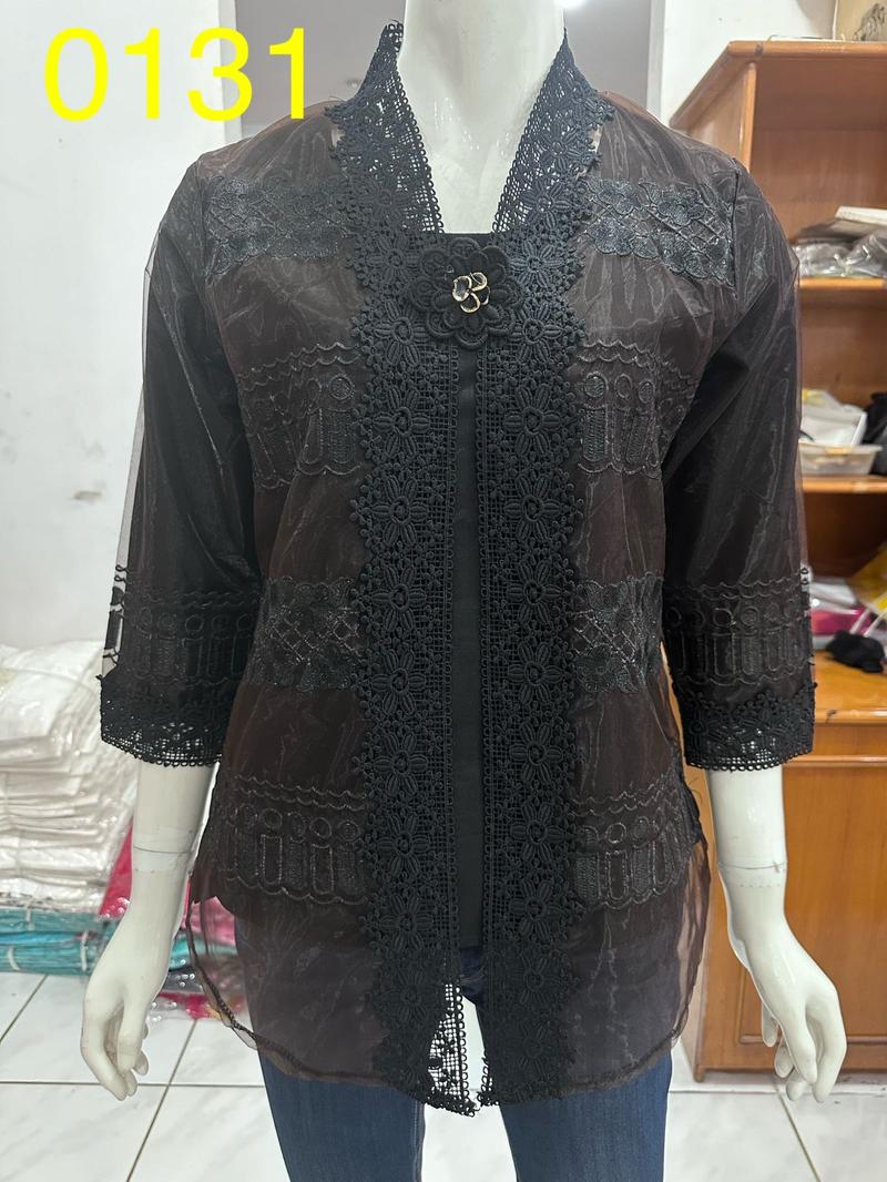 Product Introduction of 1514 kebaya rompi organdi alexuez premium brukat /kebaya encim bordir 21