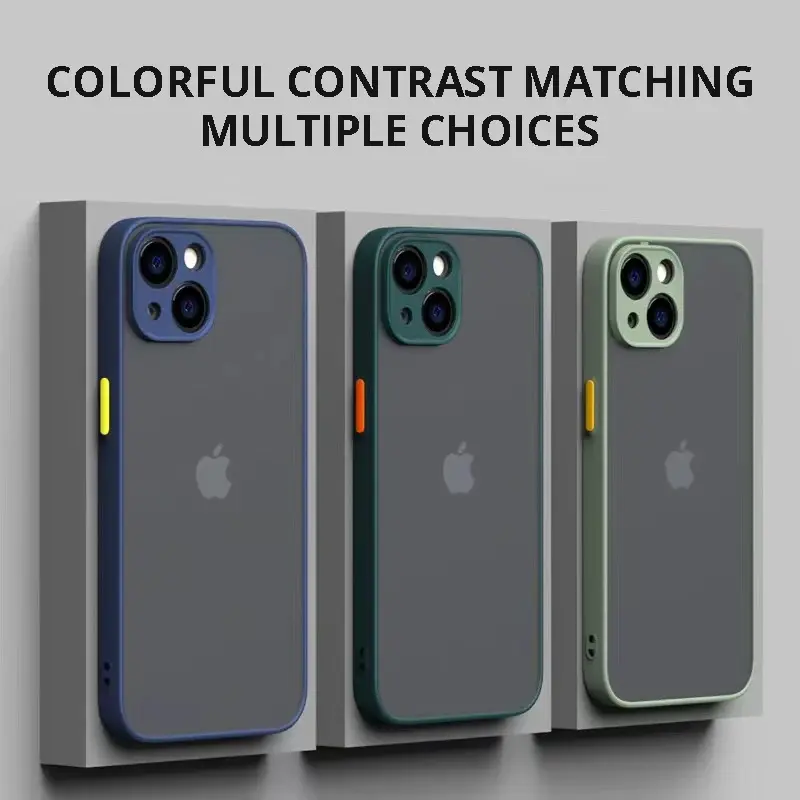 Ốp Điện Thoại Lì Ốp Chống Sốc Silicon Mềm Sang Trọng, Dành Cho iPhone 14 13 12 15 Pro Max Mini, Dành Cho iPhone X XS Max XR 6 7 8 Plus SE Phụ Kiện
