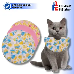 10pcs Colar Kain Kucing Size L Collar Pelindung Leher Hewan FEFARM